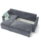 Corner sofa Zurich dark gray order